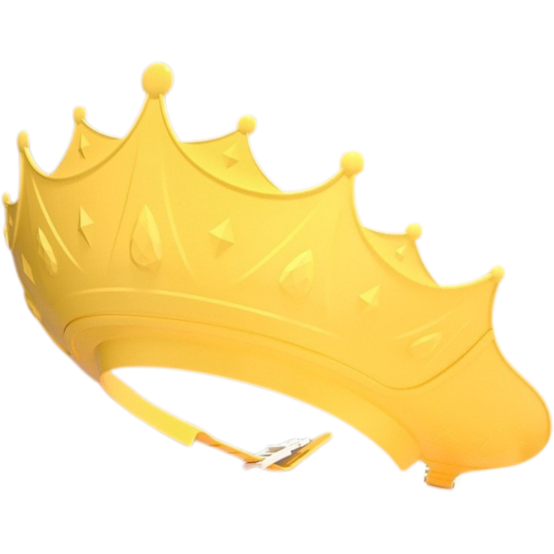 RoyalRinse™ | Crown Shower Cap for Toddlers