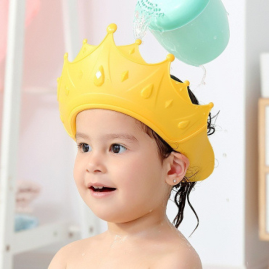 RoyalRinse™ | Crown Shower Cap for Toddlers